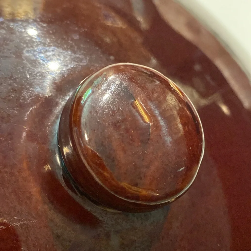 McCoy Brown Drip Glaze Pottery 7076 Bean/Casserole Dish Pot Vintage - Picture 17 of 17